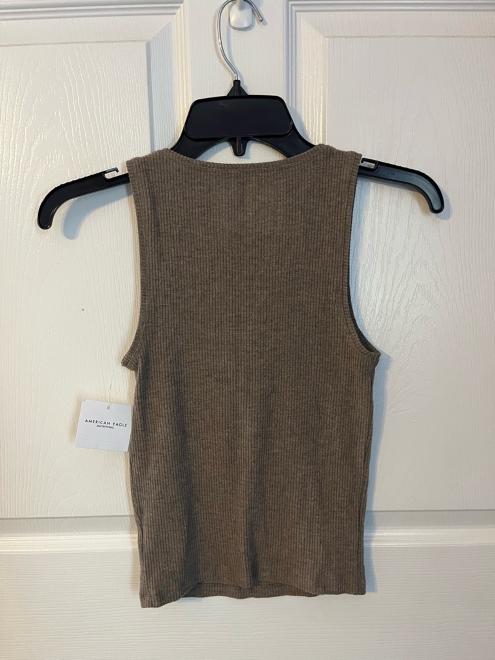 American Eagle Outfitters Women's Ribbed Tank Top in Brown - Picture 4 of 4